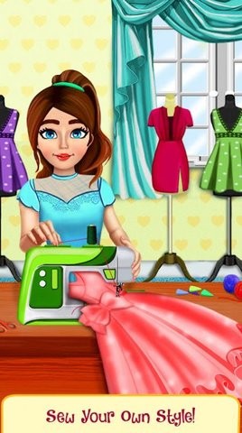 女孩裁缝时尚风格游戏图片
