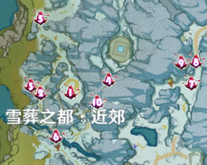 原神雪葬之都近郊绯红玉髓收集攻略与位置分布(原神绯红玉髓位置)