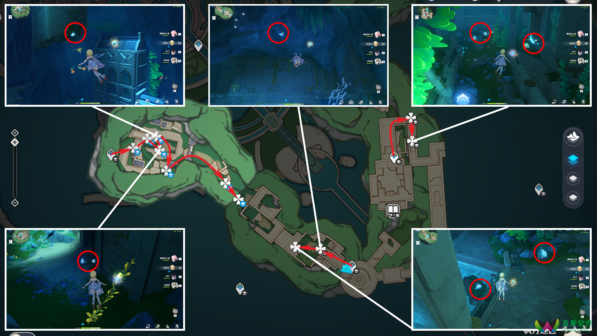 原神苍晶螺分布图一览：时刻关注游戏中的任务提示_图片